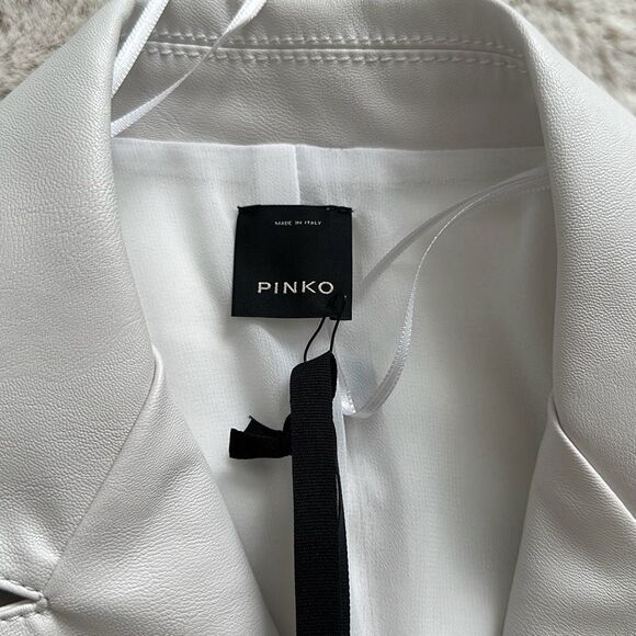 PINKO Dedicato 3 Bodysuit in White Made in Italy Size 6 US - Picture 7 of 13